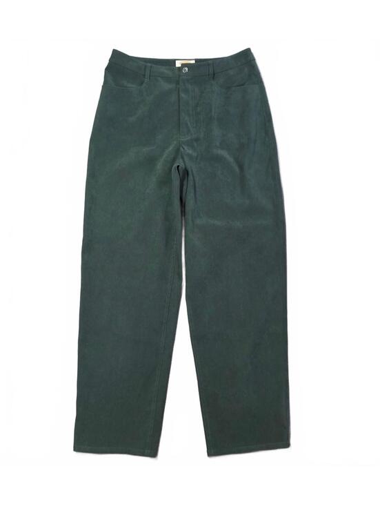 Talbots Pants - Talbots Petites Stretch Dark Green Velvet Pants Size 10 Women's Soft High Rise